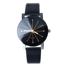 Black Dial Clock - Leather WristWatch
