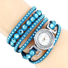 Women's Watch Wave Fashion Casual Analog Quartz Rhinestone Watch Bracelet Watch