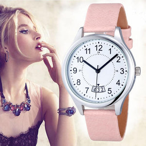 Reloj Mujer 2017 Fashion Women Watches Brand Women's Faux Leatger Watch Lady Quartz