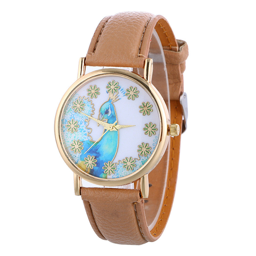 Women's Classy Leather Quartz Watch