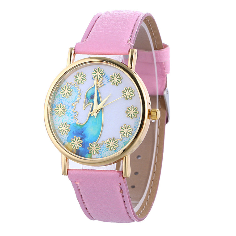 Women's Classy Leather Quartz Watch
