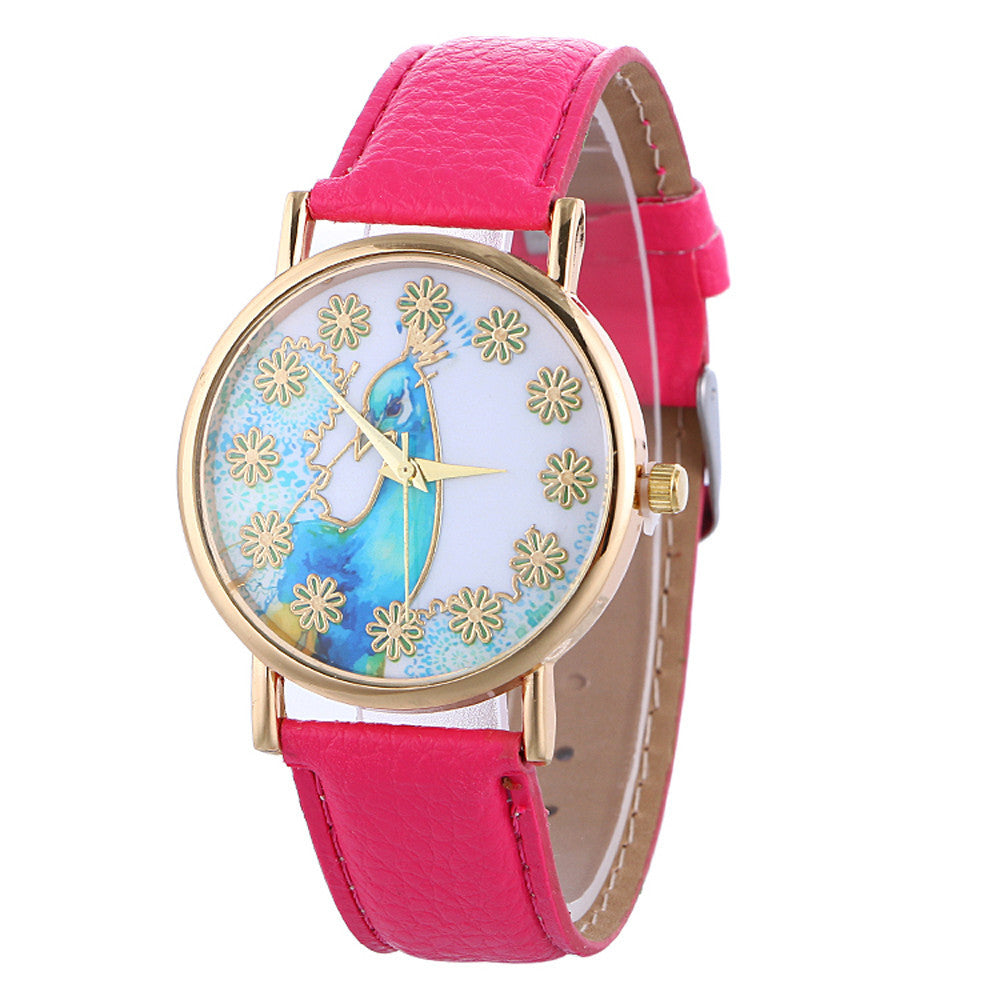 Women's Classy Leather Quartz Watch