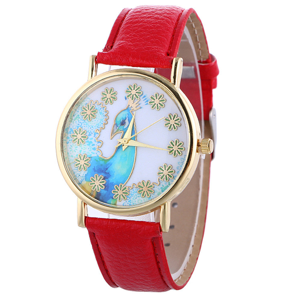 Women's Classy Leather Quartz Watch