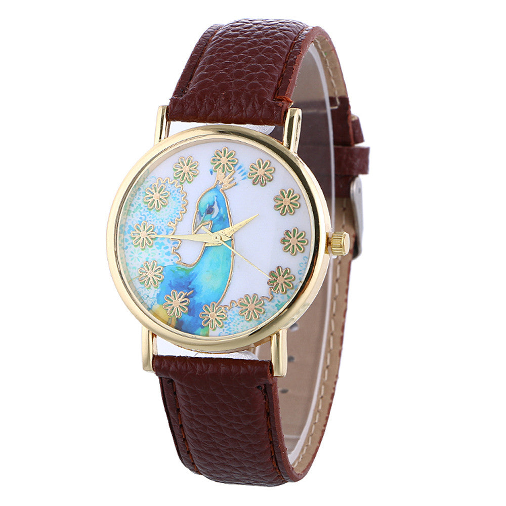 Women's Classy Leather Quartz Watch