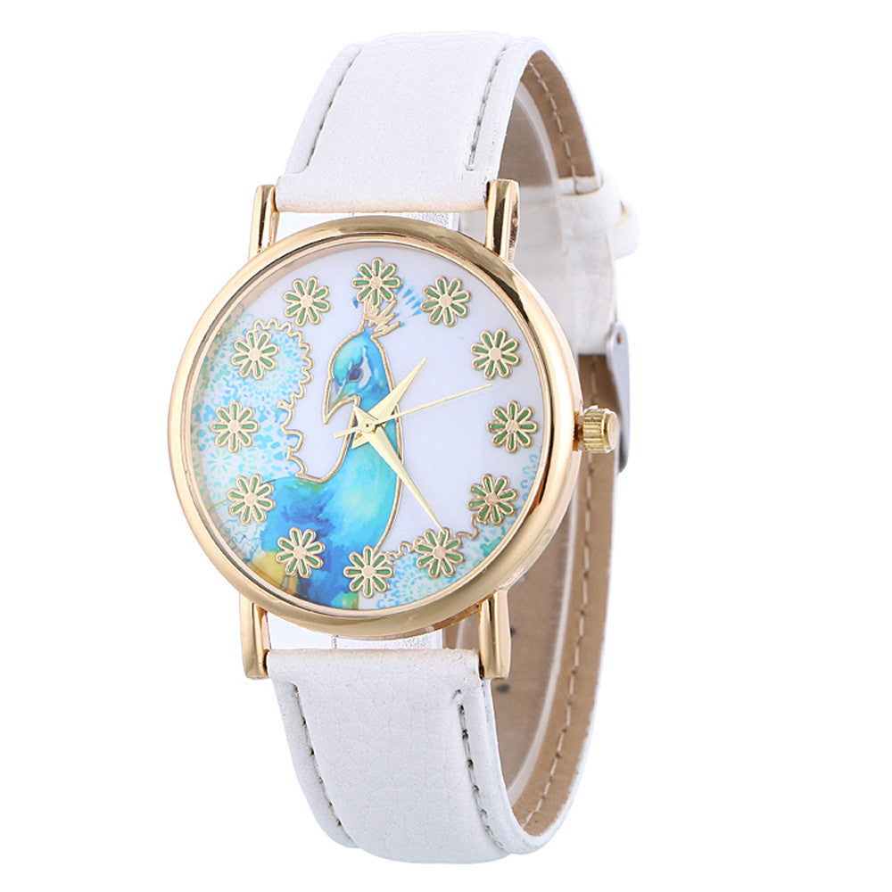 Women's Classy Leather Quartz Watch