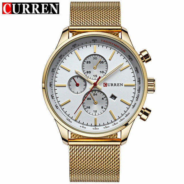 CURREN Luxury Brand Quartz Watch Men's Sport Casual