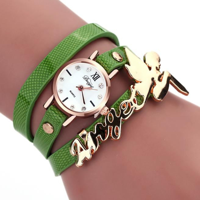 Women's Dancers Around Leatherette Quartz Wrist Watch