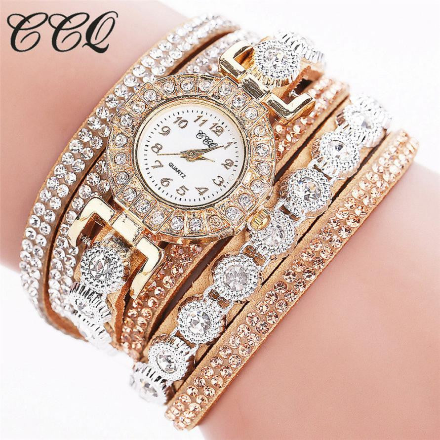 CCQ Luxury Brand 2017 Women Fashion Analog Quartz Women Wave